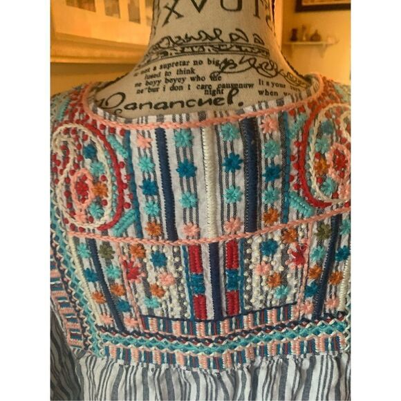 Women's J. Jill Linen Embroidered Boho Cardigan - Picture 8 of 12